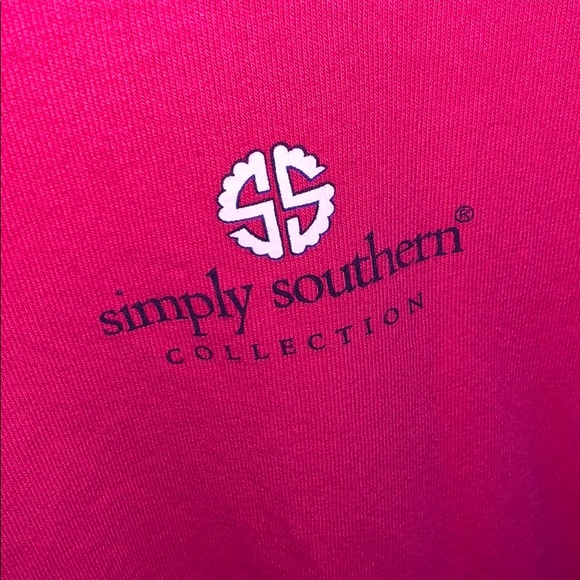 2 pack of Simply Southern shirts colors: blue,pink - Picture 7 of 8